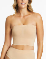 Powerlite Longline Bandeau - Rose Beige