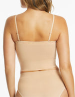 Powerlite Longline Bandeau - Rose Beige