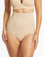 Cinch Hi-Waisted Full Brief - Rose Dust