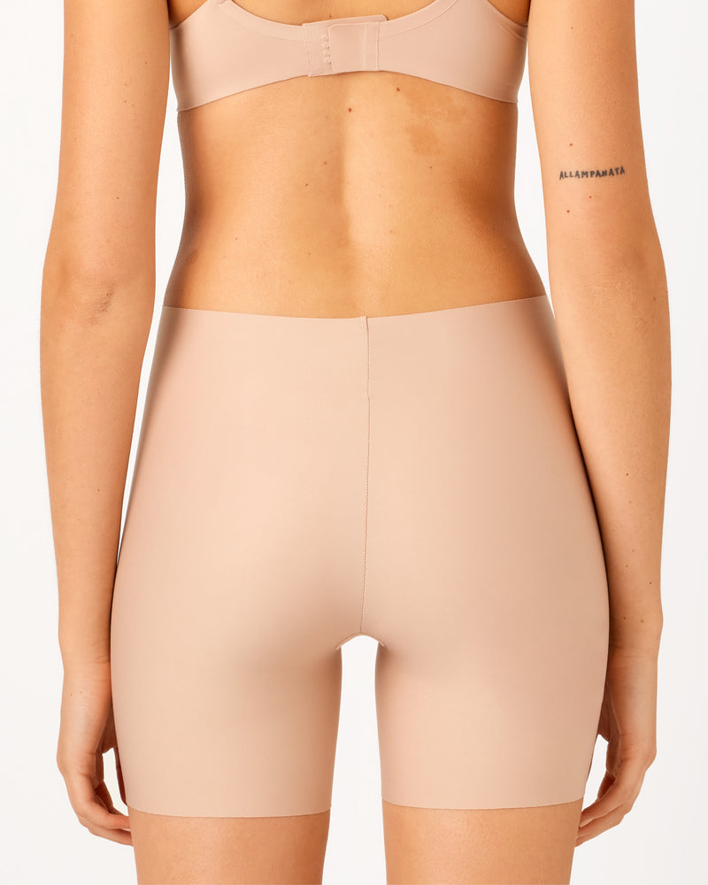 Laser Shape Mid Thigh Short - Praline