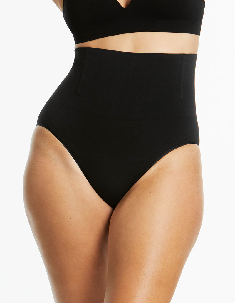 Soft Fusion Hi Waisted Brief - Black