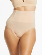 Soft Fusion Hi Waisted Brief - Nude