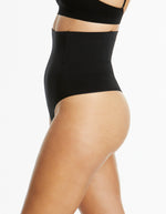 Soft Fusion Hi Waisted G String - Black