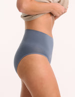 2 Pack Seamless Smoothies Full Brief - Steel/Cool Blue