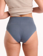 2 Pack Seamless Smoothies Full Brief - Steel/Cool Blue