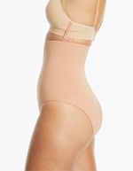 Killer Curves Hi Waisted Hi Cut Shaping Brief - Toffee