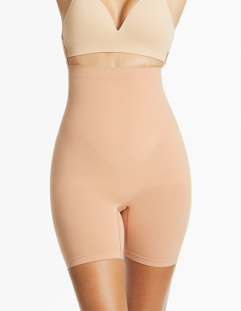 Killer Curves Hi Waisted Shaping Short - Toffee