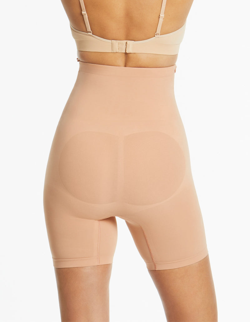 Killer Curves Hi Waisted Shaping Short - Toffee