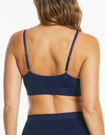 Bondi Bare Padded Longline Bra - Dusk Blue