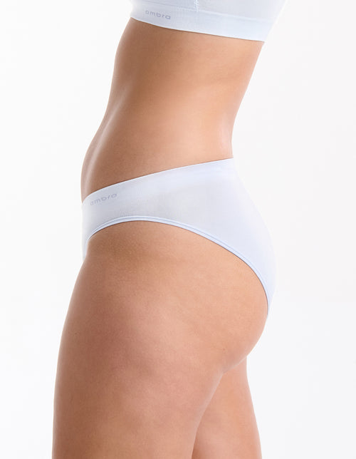 Pure Basics Modal Bikini Brief 2 Pack - Aura Blue