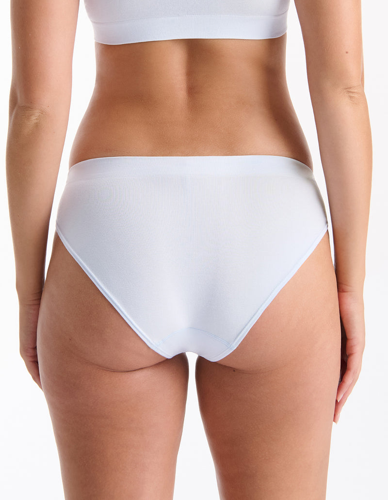 Pure Basics Modal Bikini Brief 2 Pack - Aura Blue
