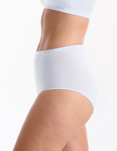 Pure Basics Modal Full Brief 2 Pack - Aura Blue