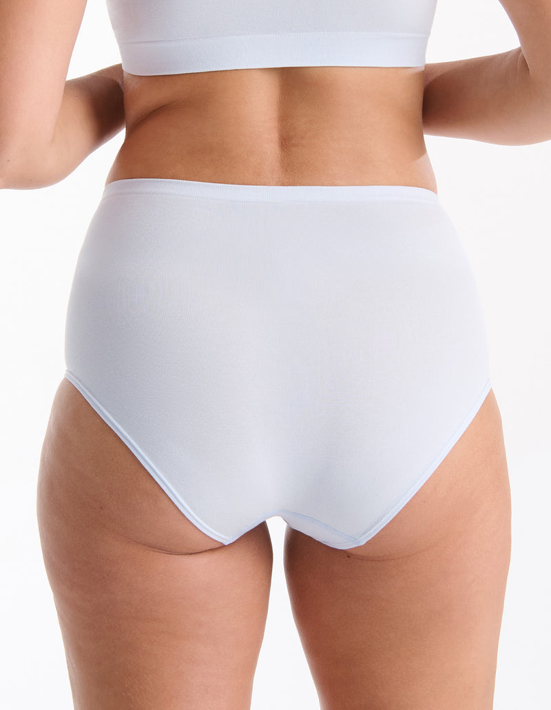 Pure Basics Modal Full Brief 2 Pack - Aura Blue