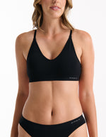 Pure Basics Modal Triangle Bralette - Black