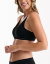 Pure Basics Modal Triangle Bralette - Black
