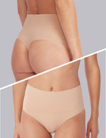 2 Pack Seamless Smoothies G-String in Rose Beige