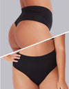 2 Pack Seamless Smoothies G-String in Black