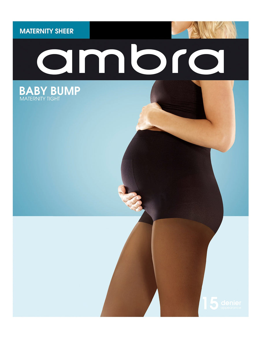 Maternity Hosiery Black Maternity Tights Comfortable Pregnancy Tights Ambra AmbraUK