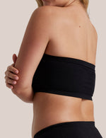 Black Bare Essentials Padded Bandeau side view