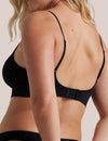 Black Bare Essentials Padded Wirefree Bra backview