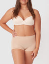 2 Pack Seamless Smoothies Shortie - Rose Beige - Ambra Corporation 