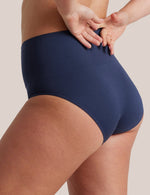 2 Pack Seamless Smoothies Full Brief in Space Navy side